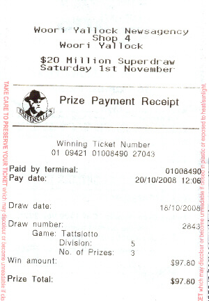 tattslotto system 10 prizes